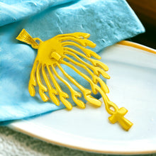 Load image into Gallery viewer, Aton Sun Rays Gold Pendant Necklace