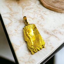 Load image into Gallery viewer, Pharaoh Mask Pendant, Egyptian Jewelry