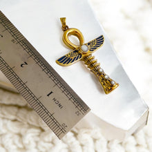 Load image into Gallery viewer, Gold Key Of Life Ankh Pendant Necklace