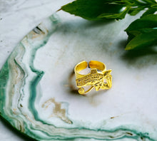 Load image into Gallery viewer, Gold Wadjet Eye Ring