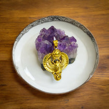 Load image into Gallery viewer, Royal Scarab Beetle Gold Pendant Necklace