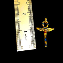 Load image into Gallery viewer, Gold Key Of Life Ankh Pendant Necklace