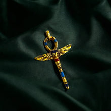 Load image into Gallery viewer, Gold Key Of Life Ankh Pendant Necklace