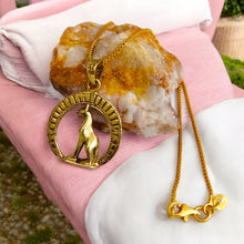 Load image into Gallery viewer, Bastet The Cat Pendant Gold Necklace