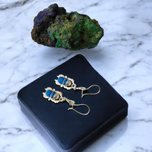 Load image into Gallery viewer, Silver Scarab Egyptian Earring