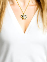 Load image into Gallery viewer, Gold Eye Of Horus Pendant Necklace