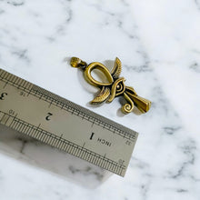 Load image into Gallery viewer, Winged Eye Ankh Pendant Necklace