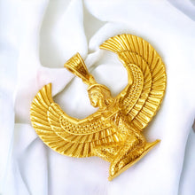 Load image into Gallery viewer, Winged Goddess Maat Gold Pendant