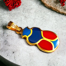 Load image into Gallery viewer, Colorful Dainty Scarab Gold Pendant Necklace