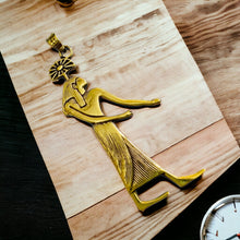 Load image into Gallery viewer, Gold Goddess Seshet The Scribe Pendant Necklace