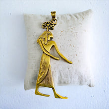 Load image into Gallery viewer, Gold Goddess Seshet The Scribe Pendant Necklace
