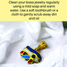 Load image into Gallery viewer, Small Eye of Horus Gold Pendant