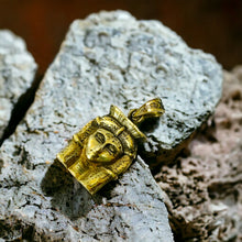 Load image into Gallery viewer, Goddess Hathor Gold Pendant Necklace