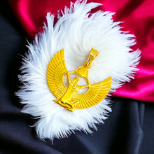 Load image into Gallery viewer, Winged Goddess Isis Gold Pendant Necklace