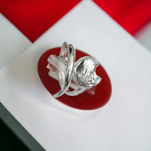 Load image into Gallery viewer, Silver God Horus Adjustable Ring