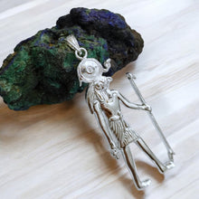 Load image into Gallery viewer, Silver God Horus Pendant Necklace