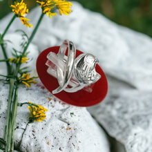 Load image into Gallery viewer, Silver God Horus Adjustable Ring