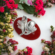 Load image into Gallery viewer, Silver God Horus Adjustable Ring