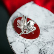 Load image into Gallery viewer, Silver God Horus Adjustable Ring