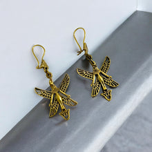 Load image into Gallery viewer, Gold Winged Goddess isis earring
