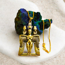 Load image into Gallery viewer, Gold Magician Isis Pendant