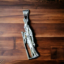 Load image into Gallery viewer, Silver Goddess Isis Pendant Necklace