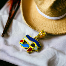 Load image into Gallery viewer, Small Eye of Horus Gold Pendant