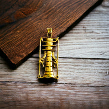 Load image into Gallery viewer, Gold Djed Pillar Pendant Necklace