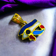 Load image into Gallery viewer, Small Eye of Horus Gold Pendant
