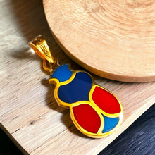 Load image into Gallery viewer, Colorful Dainty Scarab Gold Pendant Necklace