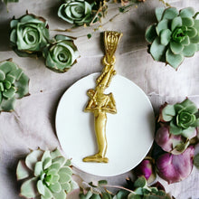 Load image into Gallery viewer, God Osiris Gold Pendant