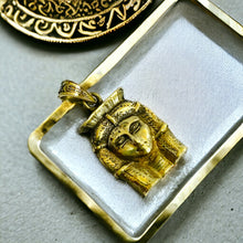 Load image into Gallery viewer, Goddess Hathor Gold Pendant Necklace