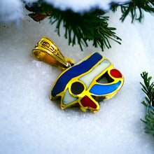 Load image into Gallery viewer, Small Eye of Horus Gold Pendant