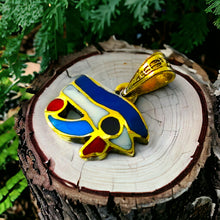 Load image into Gallery viewer, Small Eye of Horus Gold Pendant