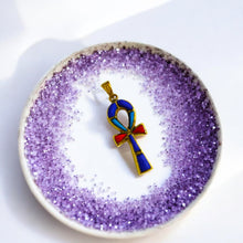Load image into Gallery viewer, Gold Key Of Life Ankh Pendant Necklace