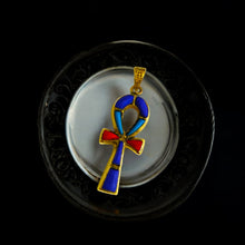 Load image into Gallery viewer, Gold Key Of Life Ankh Pendant Necklace