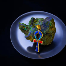 Load image into Gallery viewer, Gold Key Of Life Ankh Pendant Necklace