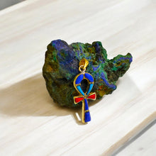 Load image into Gallery viewer, Gold Key Of Life Ankh Pendant Necklace