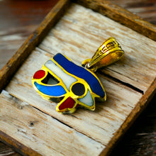 Load image into Gallery viewer, Small Eye of Horus Gold Pendant