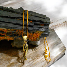 Load image into Gallery viewer, Gold Goddess Sekhmet Pendant
