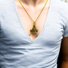 Load image into Gallery viewer, Gold Lotus Flower Pendant Necklace