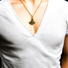 Load image into Gallery viewer, Gold Lotus Flower Pendant Necklace