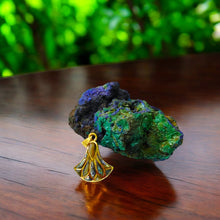 Load image into Gallery viewer, Gold Lotus Flower Pendant Necklace