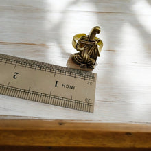 Load image into Gallery viewer, Gold Goddess Maat Ring