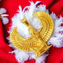 Load image into Gallery viewer, Winged Goddess Maat Gold Pendant