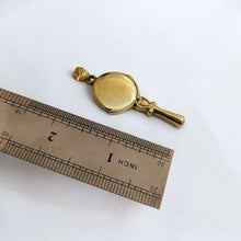 Load image into Gallery viewer, Goddess Hathor's Mirror Gold Pendant Necklace