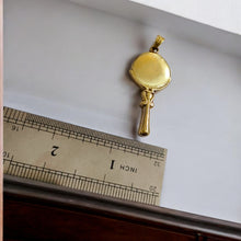 Load image into Gallery viewer, Goddess Hathor's Mirror Gold Pendant Necklace