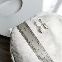 Load image into Gallery viewer, Silver Scarab Egyptian Earring