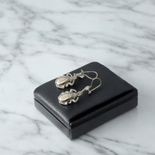Load image into Gallery viewer, Silver Scarab Egyptian Earring