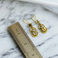 Load image into Gallery viewer, Gold Scarab Egyptian Earring